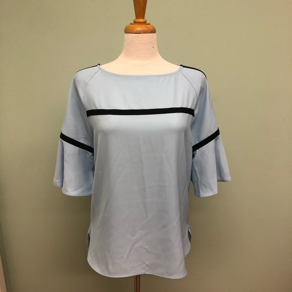 Calvin Klein | Women's Quarter Sleeve Blouse | Blue | Medium